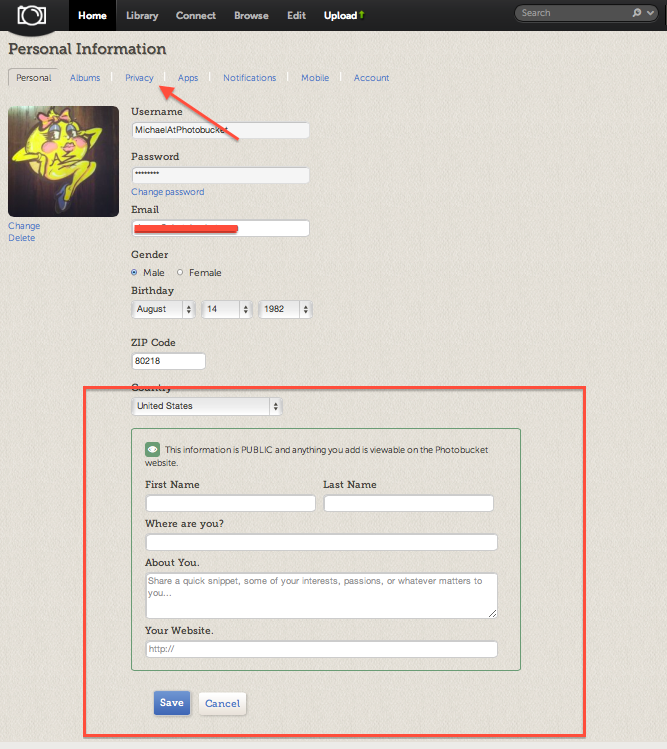 Choose Your Photobucket Account Settings ?name=Screen Shot 2012-08-07 at 4.36.33 PM